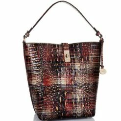 Discount ⌛ BRAHMIN Melbourne Collection Shira Crocodile Embossed Bucket Bag Flannel ???? -BRAHMIN Shop unnamed file 1894