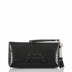 Deals ???? BRAHMIN Melbourne Collection Kayla Crocodile-Embossed Tasseled Wristlet Pecan ???? -BRAHMIN Shop unnamed file 1905