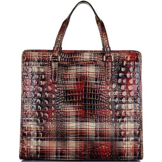 Brand new ???? BRAHMIN Melbourne Collection Tia Top Zip Tote Bag Flannel ???? 4 Brand new ???? BRAHMIN Melbourne Collection Tia Top Zip Tote Bag Flannel ???? - Image 2