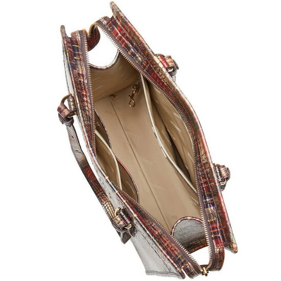 Brand new ???? BRAHMIN Melbourne Collection Tia Top Zip Tote Bag Flannel ???? 5 Brand new ???? BRAHMIN Melbourne Collection Tia Top Zip Tote Bag Flannel ???? - Image 3