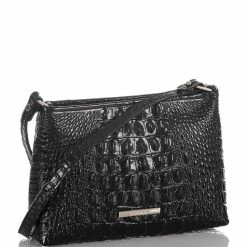 Budget ???? BRAHMIN Melbourne Collection Lorelei Crocodile-Embossed Shoulder Bag Black ???? -BRAHMIN Shop unnamed file 1926