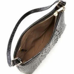 Budget ???? BRAHMIN Melbourne Collection Lorelei Crocodile-Embossed Shoulder Bag Black ???? -BRAHMIN Shop unnamed file 1927