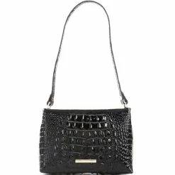 Budget ???? BRAHMIN Melbourne Collection Lorelei Crocodile-Embossed Shoulder Bag Black ???? -BRAHMIN Shop unnamed file 1928