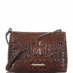 Budget ???? BRAHMIN Melbourne Collection Lorelei Crocodile-Embossed Shoulder Bag Black ???? -BRAHMIN Shop unnamed file 1931