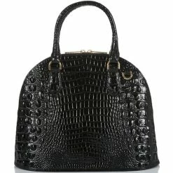 Discount ⭐ BRAHMIN Melbourne Collection Georgina Satchel Bag Black ???? -BRAHMIN Shop unnamed file 1933