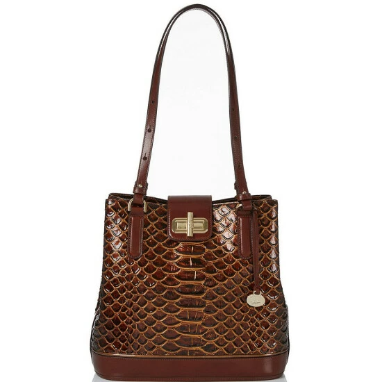 Best Pirce ???? BRAHMIN Bellevue Collection Fiora Bucket Bag Pecan ???? 3 Best Pirce ???? BRAHMIN Bellevue Collection Fiora Bucket Bag Pecan ????