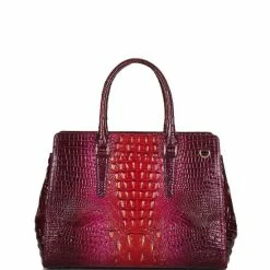 Brand new ???? BRAHMIN Ombre Melbourne Collection Small Finley Carryall Satchel Bag Ruby ⭐ -BRAHMIN Shop unnamed file 1945