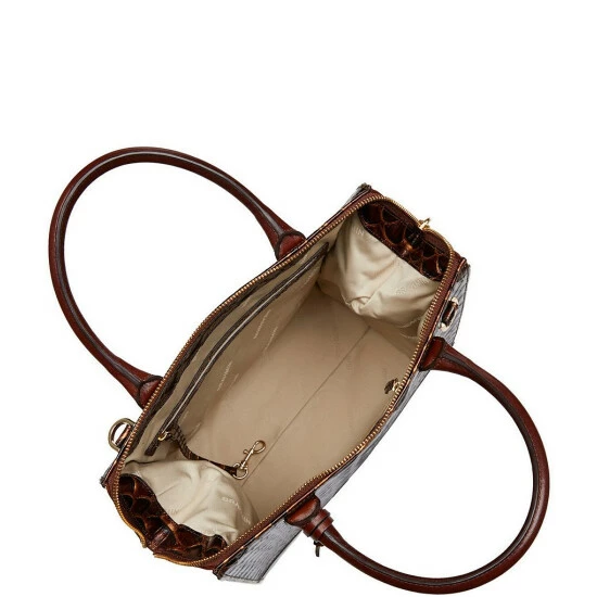 Budget ???? BRAHMIN Bellevue Collection Caroline Satchel Bag Pecan ???? 5 Budget ???? BRAHMIN Bellevue Collection Caroline Satchel Bag Pecan ???? - Image 3