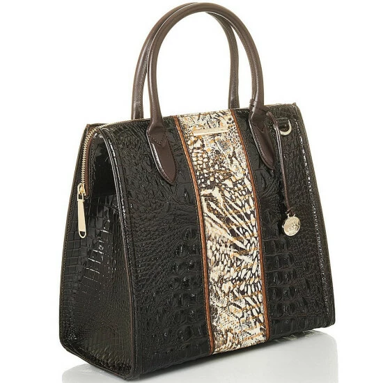 Cheapest ???? BRAHMIN Goldspur Collection Caroline Satchel Bag Cocoa ???? 6 Cheapest ???? BRAHMIN Goldspur Collection Caroline Satchel Bag Cocoa ???? - Image 4