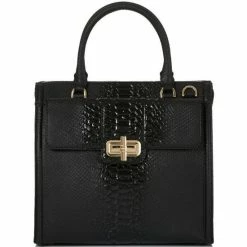 Cheapest ???? BRAHMIN Harkness Collection Caroline Satchel Bag Black ????