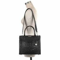 Best Sale ???? BRAHMIN Melbourne Collection Caroline Crocodile-Embossed Satchel Bag Toasted ⌛ -BRAHMIN Shop unnamed file 2034