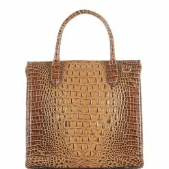 Best Sale ???? BRAHMIN Melbourne Collection Caroline Crocodile-Embossed Satchel Bag Toasted ⌛ -BRAHMIN Shop unnamed file 2038