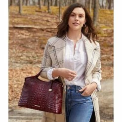 Discount ???? BRAHMIN Melbourne Collection Elaine Rolled Handle Satchel Bag Sangria ???? 12 Discount ???? BRAHMIN Melbourne Collection Elaine Rolled Handle Satchel Bag Sangria ???? -BRAHMIN Shop unnamed file 2055