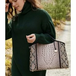 Promo ???? BRAHMIN Fontaine Collection Elaine Satchel Bag Alabaster ???? -BRAHMIN Shop unnamed file 2086