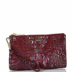 Best Sale ???? BRAHMIN Melbourne Collection Daisy Wristlet Wallet Sangria ???? -BRAHMIN Shop unnamed file 2131