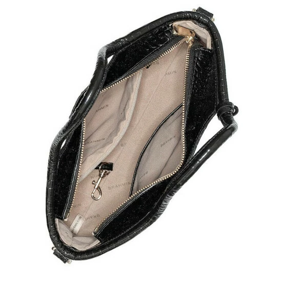 New ???? BRAHMIN Melbourne Collection Small Elaine Satchel Bag Pecan ???? 5 New ???? BRAHMIN Melbourne Collection Small Elaine Satchel Bag Pecan ???? - Image 3