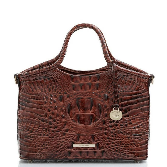 New ???? BRAHMIN Melbourne Collection Small Elaine Satchel Bag Pecan ???? 9 New ???? BRAHMIN Melbourne Collection Small Elaine Satchel Bag Pecan ???? - Image 7