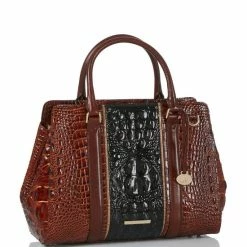 Outlet ???? BRAHMIN Chanler Collection Small Finley Carryall Satchel Bag Pecan ???? -BRAHMIN Shop unnamed file 2159