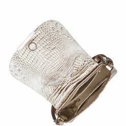 Deals ???? BRAHMIN Melbourne Collection Small Nadine Saddle Crossbody Bag Alabaster ✔️ -BRAHMIN Shop unnamed file 2162