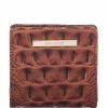 Outlet ???? BRAHMIN Melbourne Collection Leather Crocodile-Embossed Jane Mini Bifold Snap Wallet Black ???? -BRAHMIN Shop unnamed file 2164