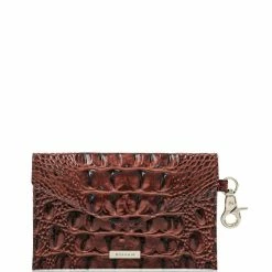 Cheap ???? BRAHMIN Melbourne Collection Mini Envelope Case Black ❤️