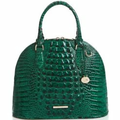 New ✔️ BRAHMIN Melbourne Collection Georgina Satchel Bag Emerald ????