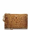 Budget ✔️ BRAHMIN Melbourne Collection Daisy Zip Top Crocodile-Embossed Wristlet Toasted Almond ???? -BRAHMIN Shop unnamed file 2253