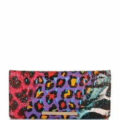 Promo ???? BRAHMIN Melbourne Collection Ady Animal Print Leather Wallet Stampede ????