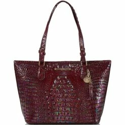 Discount ???? BRAHMIN Melbourne Collection Medium Asher Tote Bag Sangria ????