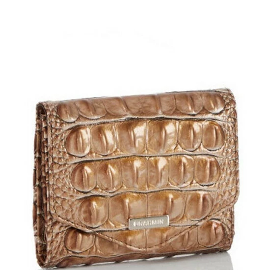 Brand new ???? BRAHMIN Melbourne Collection Small Veronica Trifold Wallet Saddle ???? 6 Brand new ???? BRAHMIN Melbourne Collection Small Veronica Trifold Wallet Saddle ???? - Image 4