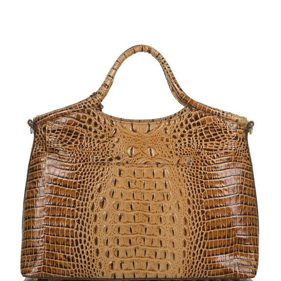 Best Sale ???? BRAHMIN Melbourne Collection Carla Crocodile-Embossed Leather Tote Bag Toasted ???? 4 Best Sale ???? BRAHMIN Melbourne Collection Carla Crocodile-Embossed Leather Tote Bag Toasted ???? - Image 2