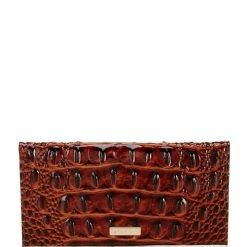 Cheapest ???? BRAHMIN Melbourne Collection Cordelia Checkbook Wallet Pecan ????