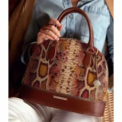 Budget ???? BRAHMIN Bridgeport Collection Georgina Top Zip Dome Satchel Bag Multi ???? -BRAHMIN Shop unnamed file 2435