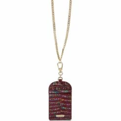 Promo ✨ BRAHMIN Melbourne Collection Stevie Card Holder Sangria ????