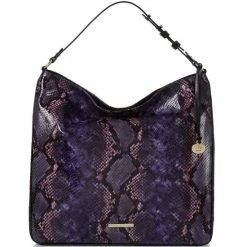 New ???? BRAHMIN Winterlight Collection Isabella Shoulder Bag Purple Potion ????