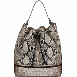 New ✔️ BRAHMIN Fontaine Collection Marlowe Shoulder Bag Alabaster ????