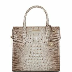 Top 10 ???? BRAHMIN Melbourne Collection Caroline Satchel Bag Alabaster ❤️