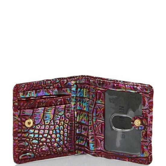 Outlet ???? BRAHMIN Melbourne Collection Jane Mini Snap Bifold Wallet Sangria ⭐ 5 Outlet ???? BRAHMIN Melbourne Collection Jane Mini Snap Bifold Wallet Sangria ⭐ - Image 3
