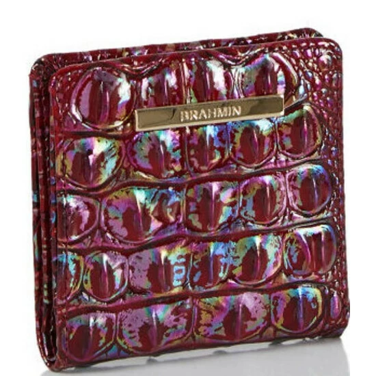 Outlet ???? BRAHMIN Melbourne Collection Jane Mini Snap Bifold Wallet Sangria ⭐ 6 Outlet ???? BRAHMIN Melbourne Collection Jane Mini Snap Bifold Wallet Sangria ⭐ - Image 4