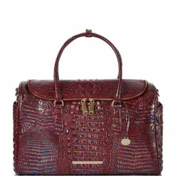 Cheapest ???? BRAHMIN Melbourne Collection Talulla Weekender Bag Sangria ????