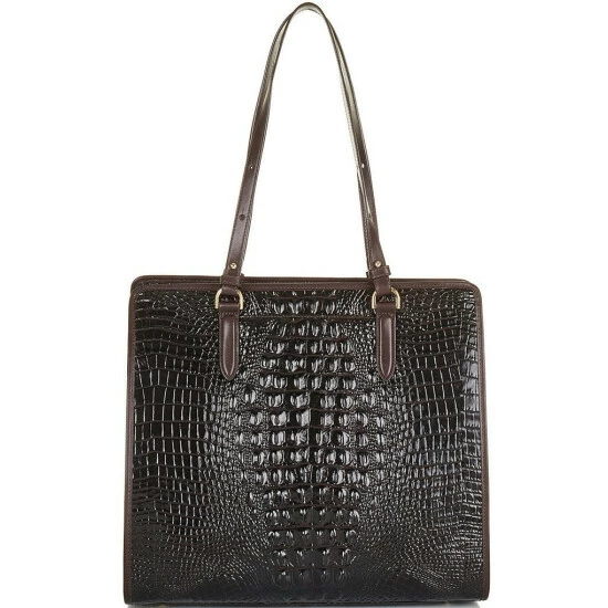 Hot Sale ???? BRAHMIN Goldspur Collection Tia Tote Bag Cocoa ???? 4 Hot Sale ???? BRAHMIN Goldspur Collection Tia Tote Bag Cocoa ???? - Image 2