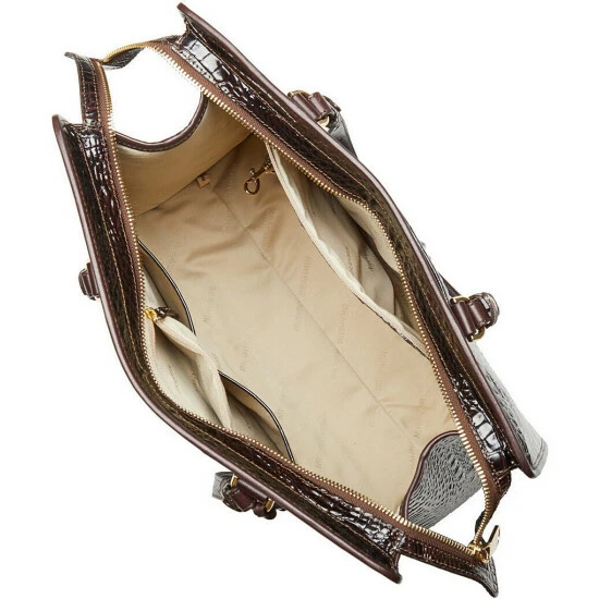 Hot Sale ???? BRAHMIN Goldspur Collection Tia Tote Bag Cocoa ???? 5 Hot Sale ???? BRAHMIN Goldspur Collection Tia Tote Bag Cocoa ???? - Image 3