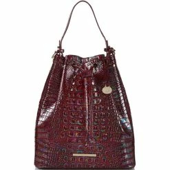 Cheapest ⭐ BRAHMIN Melbourne Collection Marlowe Shoulder Bag Sangria ????