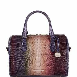 New ✨ BRAHMIN Ombre Mini Melbourne Collection Stacy Satchel Bag Autumn ✔️