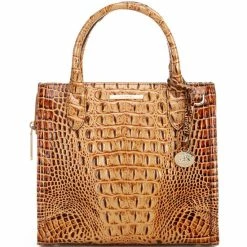 Promo ???? BRAHMIN Melbourne Collection Small Caroline Satchel Bag Toasted ????