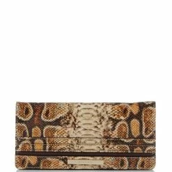 New ???? BRAHMIN Shenandoa Melbourne Collection Ady Wallet Hazelnut ????