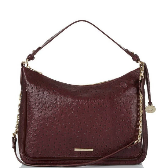 Hot Sale ???? BRAHMIN Everdeen Collection Heather Shoulder Bag Sangria ⌛ 3 Hot Sale ???? BRAHMIN Everdeen Collection Heather Shoulder Bag Sangria ⌛