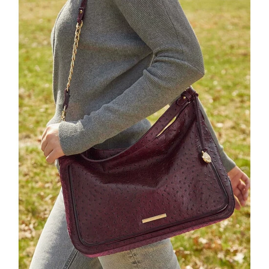 Hot Sale ???? BRAHMIN Everdeen Collection Heather Shoulder Bag Sangria ⌛ 9 Hot Sale ???? BRAHMIN Everdeen Collection Heather Shoulder Bag Sangria ⌛ - Image 7