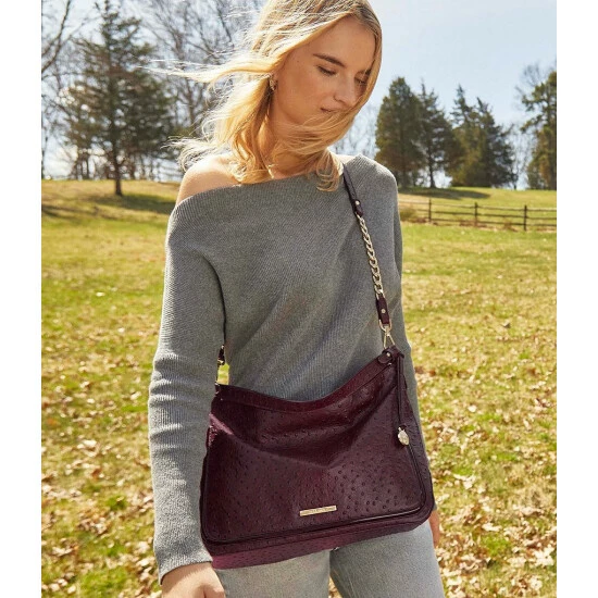 Hot Sale ???? BRAHMIN Everdeen Collection Heather Shoulder Bag Sangria ⌛ 10 Hot Sale ???? BRAHMIN Everdeen Collection Heather Shoulder Bag Sangria ⌛ - Image 8