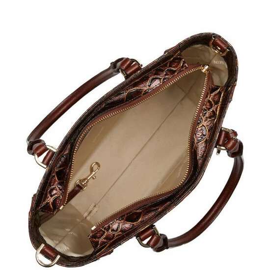 Brand new ❤️ BRAHMIN Bellevue Collection Small Ashlee Satchel Bag Pecan ???? 5 Brand new ❤️ BRAHMIN Bellevue Collection Small Ashlee Satchel Bag Pecan ???? - Image 3